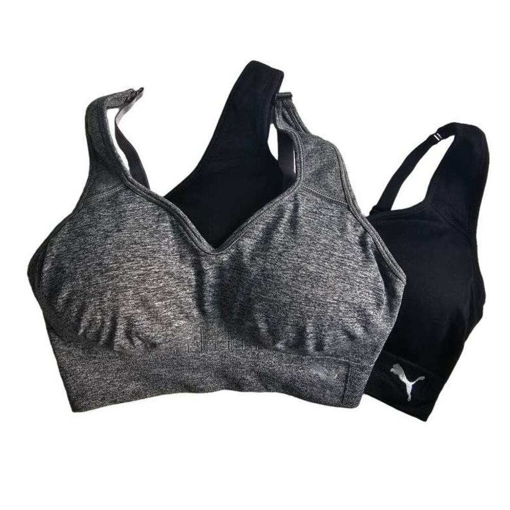 PUMA Bras SIZE Medium black gray New